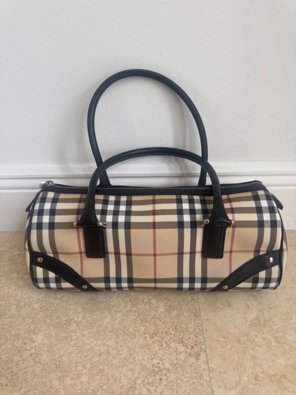 Burberry Nova Check Barrel Bag Vintage